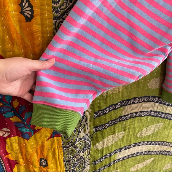 NWOT Natural Life Taffy Twist Oversized Striped Crewneck Size Large/ Extra Large - Picture 9 of 14